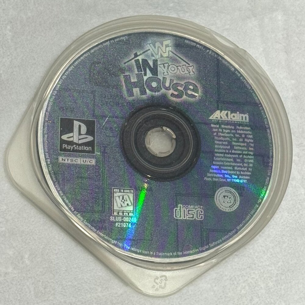 WWF: In Your House – Sony PlayStation 1 (PS1, 1996) – Wrestling Game Retro Game